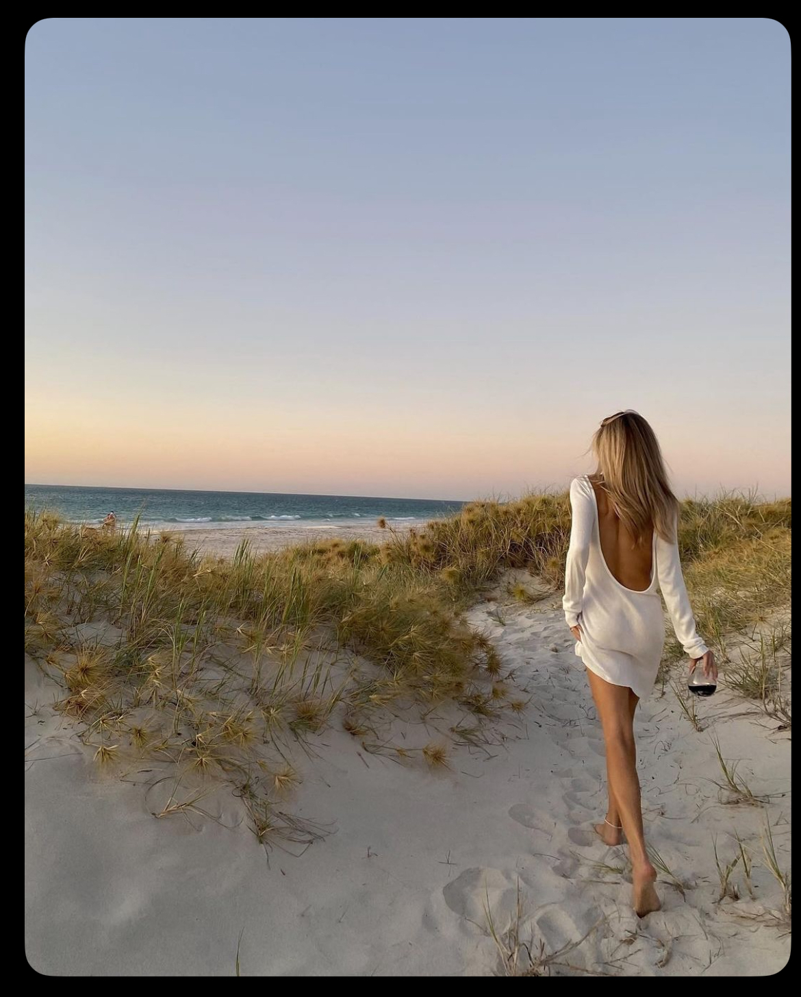 Strandduenen bei Sonnenuntergang